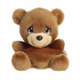 Charlie Bear plush with soft brown fur, expressive blue tear-drop shaped eyes, perfect for collectors