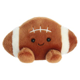 Tackle football plush has a fuzzy brown and white exterior that mimics a footballs design with stitched white lace!
