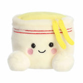 Cup Noodles plush from Palm Pals, featuring a noodle cup design with noodles at the top coming out.