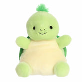 Turtle plush from Party-Sized Palm Pals, featuring a soft green body with a beige belly and a rounded shell