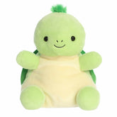 Turtle plush from Party-Sized Palm Pals, featuring a soft green shell and a friendly face with a tuft of green hair