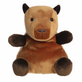 Capybara plush from Party-Sized Palm Pals, featuring plush soft body, rich brown fur and kind eyes