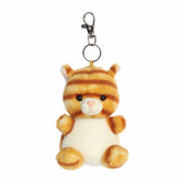 Kitty plush Clip-On from Palm Pals, featuring a soft orange and white plush design with a whiskered face and bright eyes
