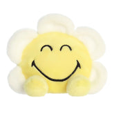 Plush toy from the SmileyWorld collection, featuring a happy sun face with daisy petals, designed to spread happiness and warmth.