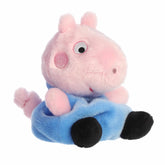 George Pig Palm Pals plush from Aurora's Peppa Pig collection, crafted for daily play with a charming, small design