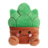 Gigi Succulent Palm Pal plush, cheerful succulent shape with a lush green top in a warm brown pot, by Aurora plush.