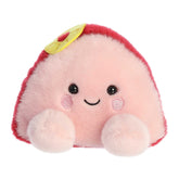 Virginia Ham Palm Pal plush, pink with red trim, ideal for play, display, and warm snuggles.