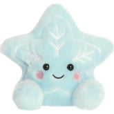 Blue snow star plush with a sweet embroidered face and fits in the palm of your hand.