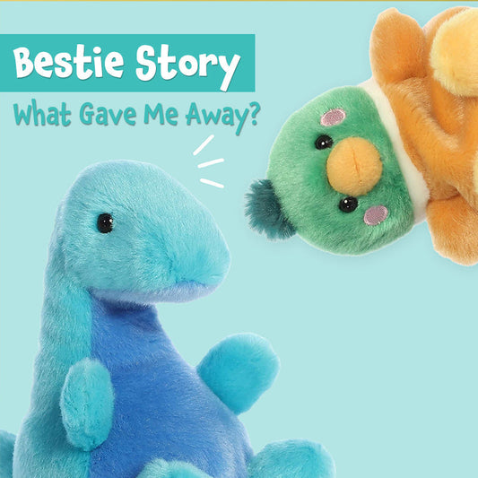 Palm Pals Stories -  What Gave Me Away? - Puddles Mallard Duck & Glen Loch Ness Monster