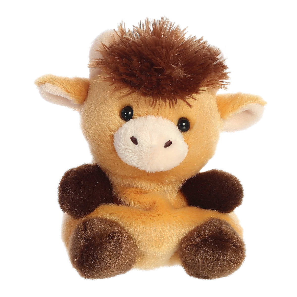 With his tufty chocolate-brown hair and soft, caramel-hued fur, Hubert boasts an adorably earnest expression!