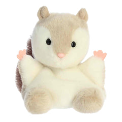 Flaps is a cuddly squirrel plush with a soft beige coat and a delicate, pale pink nose, tiny ears are always perked up!