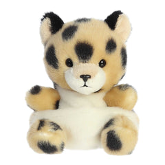 Chutney is a cheetah plush palm pal with a coat of golden fur dotted with bold black spots!