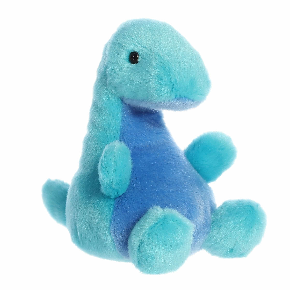 Glen Loch Ness Monster plush, deep blue with multiple humps and a smiling face.