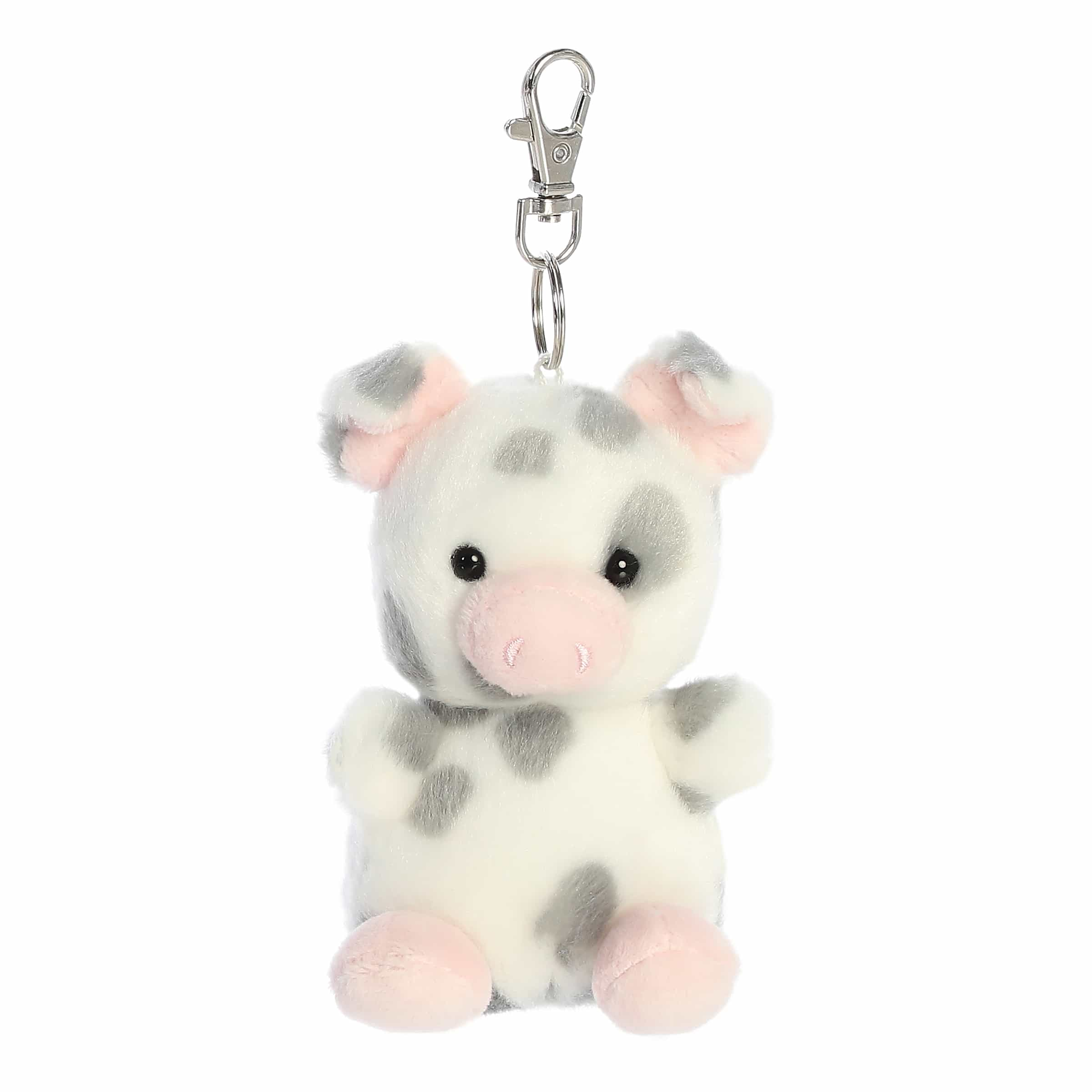 Piggles Spotted Piglet clip-on, playful with tiny snout and adorable spots, farmyard fun.