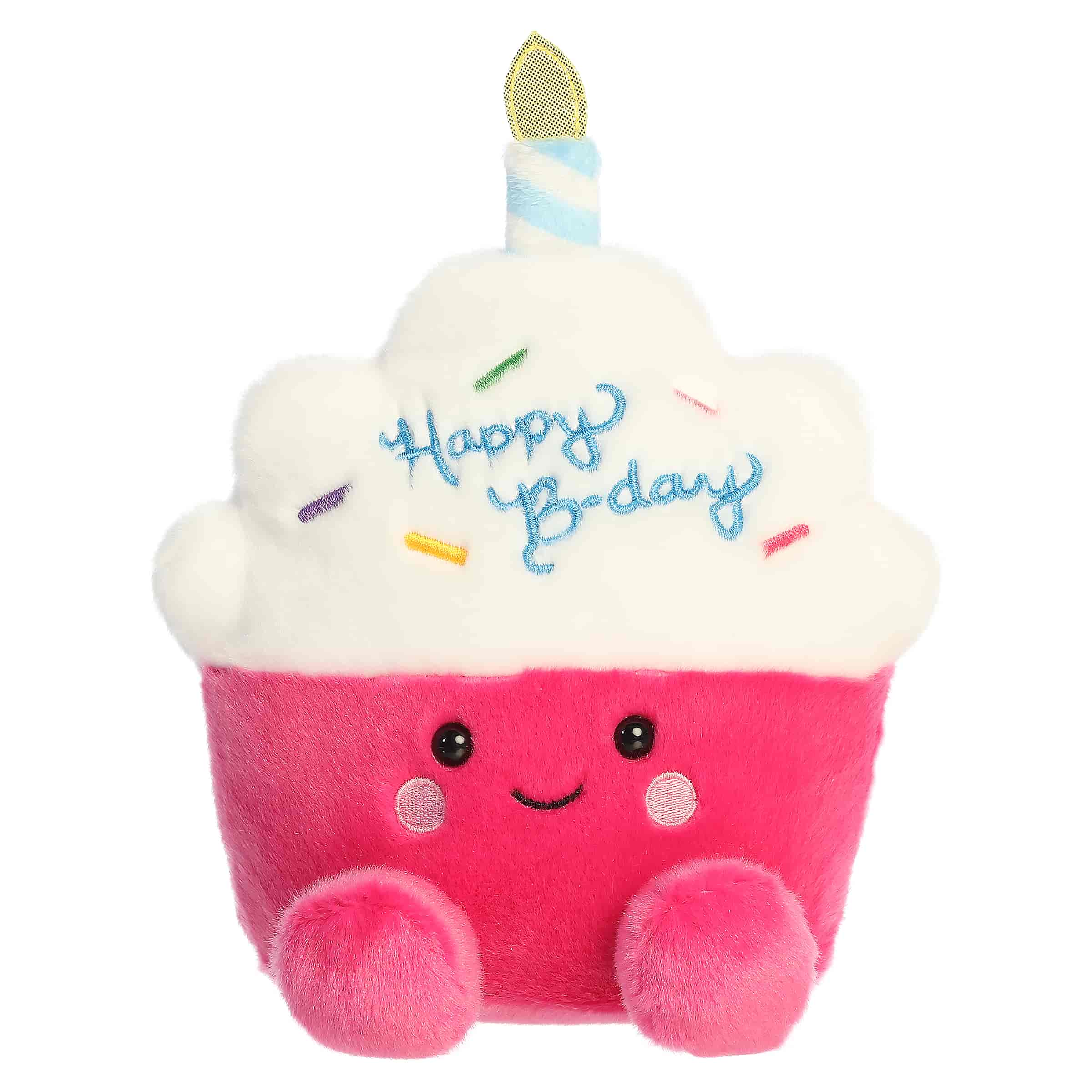 Dolce Ice Cream Bar plush, large white bar with chocolate drip, sprinkles, and wood stick, from Palm Pals.