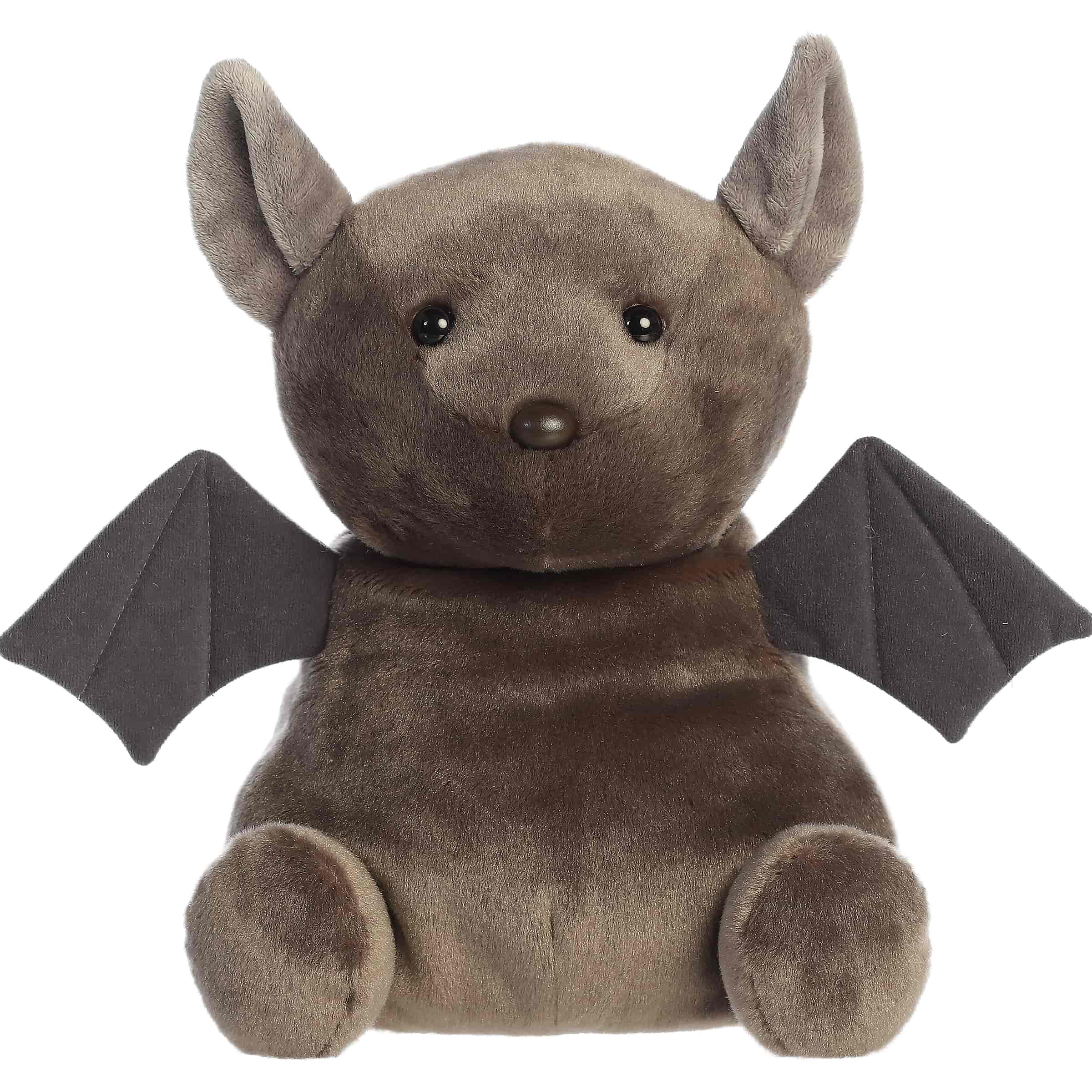 Luna Bat plush, large grey bat with wide wings and a curious expression, from Palm Pals.