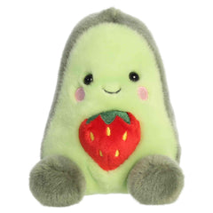 Clapton Guitar plush with soft blue guitar body, black neck, stitched strings, and smiling Palm Pals face