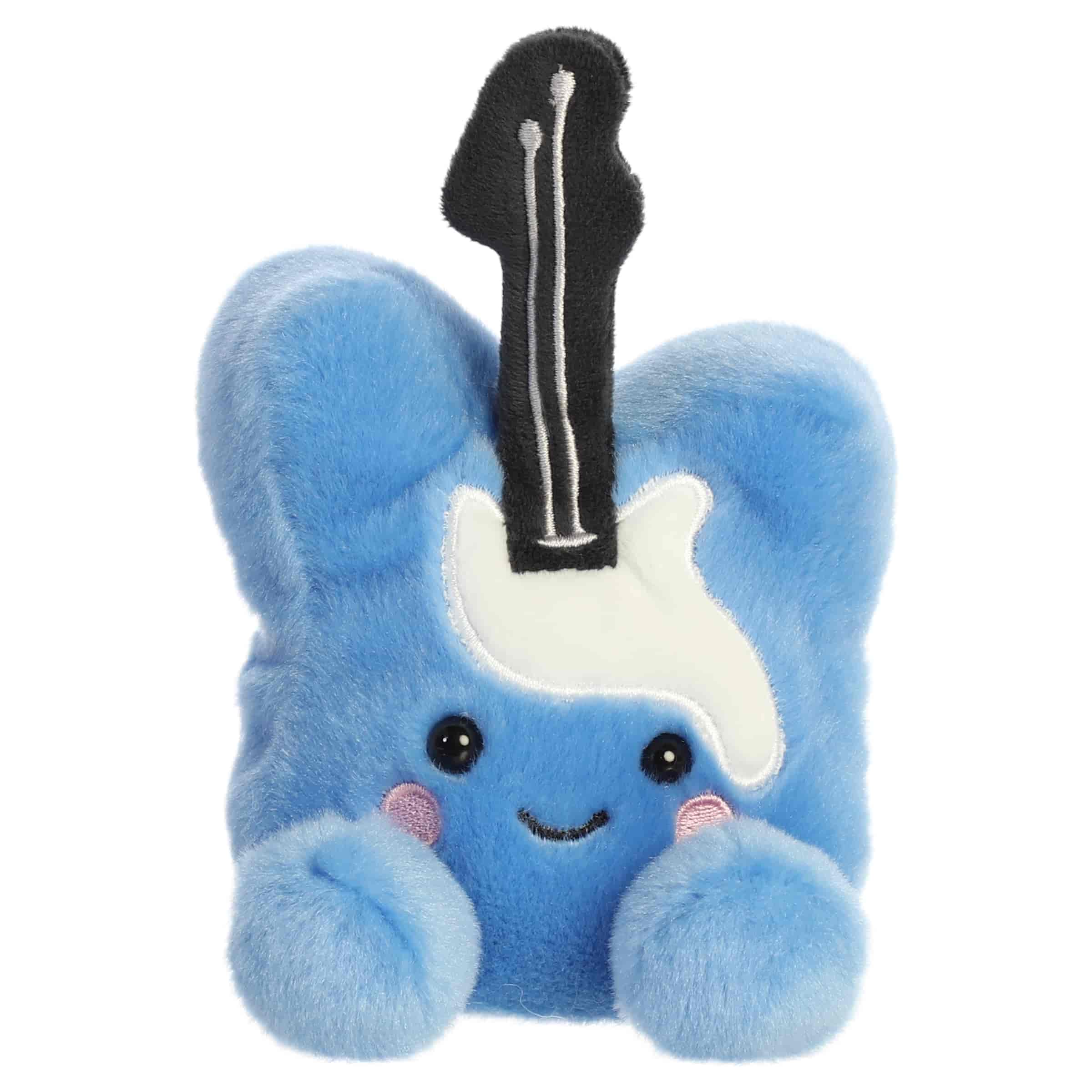 Lucky Fortune Cookie plush with golden folded cookie body, tiny feet, sweet face, and rounded Palm Pals shape