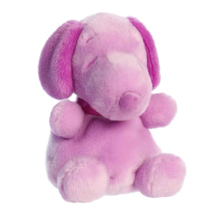 A purple Snoopy plush beagle with velvety fur and classic shape from Palm Pals Snoopy Color Collection.