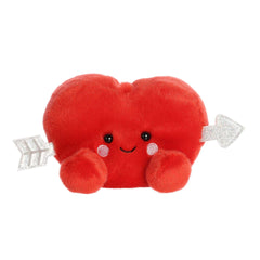 Red Paolo Cupid Heart plush with silver arrow, perfect for expressing love.