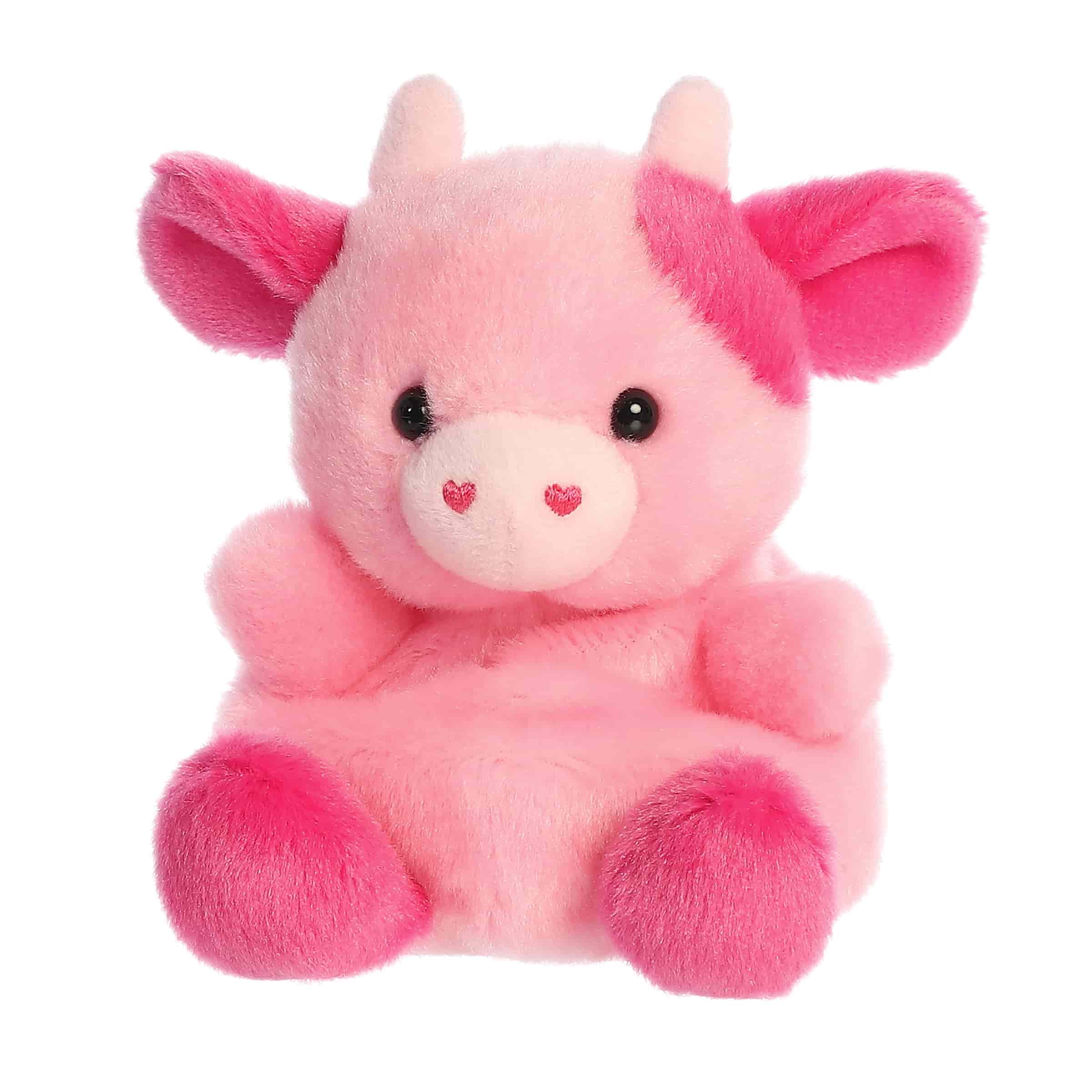 Palm Pals Valentine s Day Blossom Pink Cow Plush Palm Pals palm-pals-valentine-s-day-blossom-pink-cow-plush-palm-pals