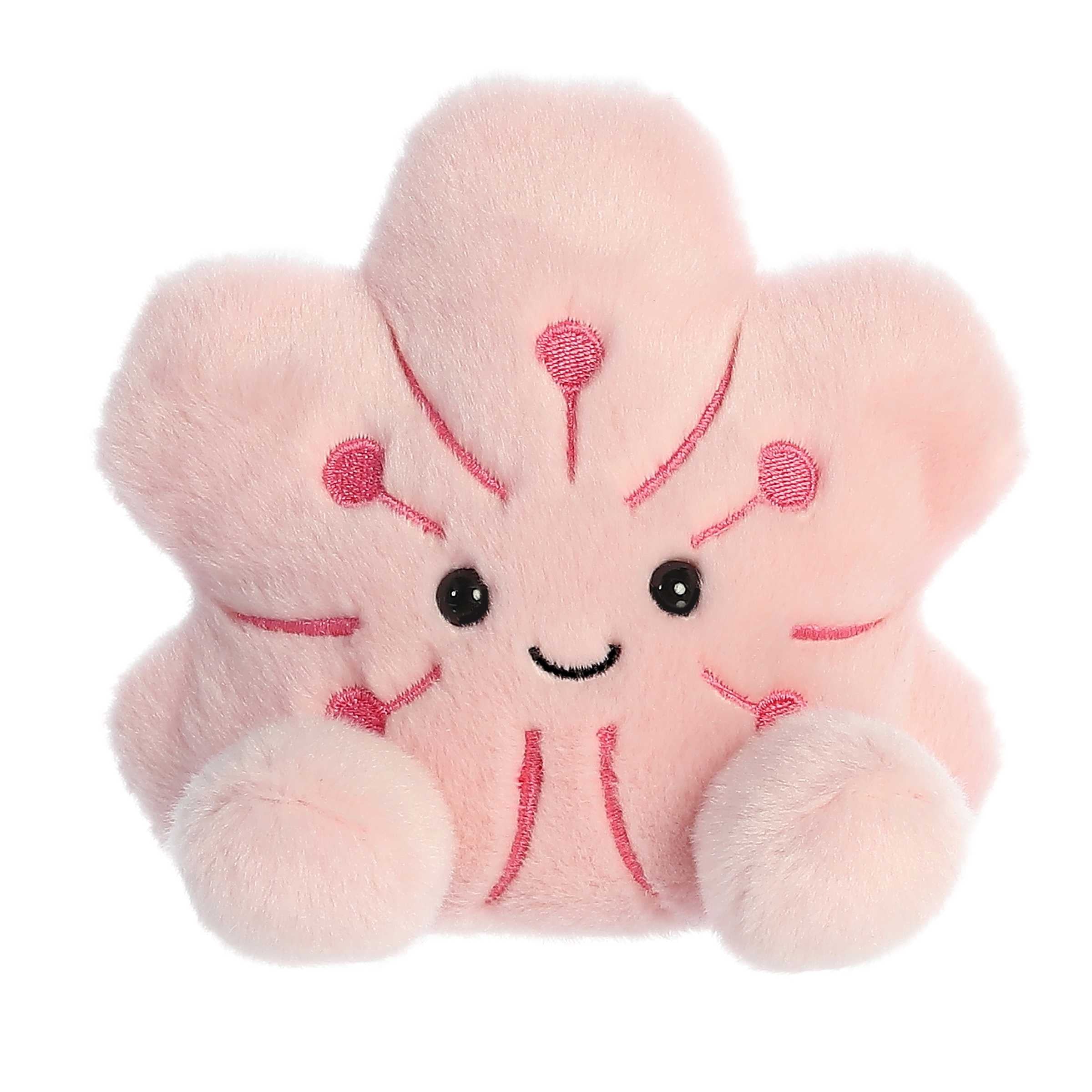 Mochi Sakura Flower from Palm Pals, with soft pink petals and embroidered details